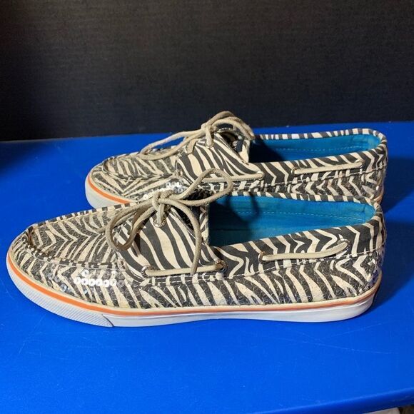 Sperry Zebra Sequin Boat Shoes‎ - Picture 4 of 8